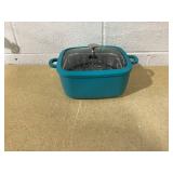 Curtis Stone 5.3-Quart Dura-Pan+ Square Chef Sauté Pan - Blue