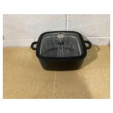 Curtis Stone 5.3-Quart Square Chef Sauté Pan - Black