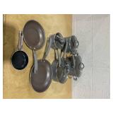 Rachael Ray® Create Delicious 11-pc. Aluminum Nonstick Cookware Set Grey