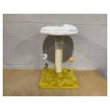 Happi N Pets Pets 28" Large Size Cloud Cat Scratching Post with Bed, Cat Tree Tower for Indoor Cats, Nature Sisal Cat Scratcher with Soft Perch for Kitten & Adult Cats, Cat Activity Tree with Toys