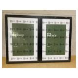 LOT OF 2 Annecy 16x24 Picture Frames Black , 16 x 24 Picture Frames for Wall Decoration, Classic Black Minimalist Style Suitable for Decorating Houses, Offices, Hotels