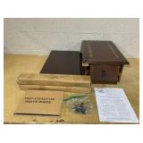 Signature Design by Ashley T007-527 Breegin New Traditional Wooden Chair Side End Table, 24.50" W x 17.00" D x13.50 H, Medium Brown