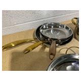 LOT OF Miscellaneous WolfGang Puck Stainless Steel Pot 9 Piece Set