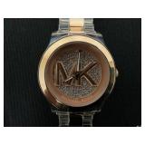 Michael Kors 38mm case Runway Pavé Rose Gold-Tone and Acetate Watch Clear Includes Attachments. (Needs Repairs, Minor Transit Damage)