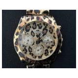 GUESS Ladies Leopard Multi-function Watch 38mm (Needs Repairs)