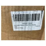 Rolling Shower Chair with Locking Wheels, 350 lbs Capacity