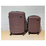 kensie Hillsboro Expandable Rolling Hardside Collection Set of 2 Upright dimensions- 25" L x 16.5" W x 11" H Carry-on dimensions- 19.5" L x 13.5" W x 5.9" H (Slightly Used)