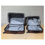 kensie Hillsboro Expandable Rolling Hardside Collection Set of 2 Upright dimensions- 25" L x 16.5" W x 11" H Carry-on dimensions- 19.5" L x 13.5" W x 5.9" H (Slightly Used)