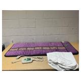 PHYMAT Far Infrared Amethyst Heating Pad - 5 Color Natural Crystal Heating Mat - Infrared Heating Pad with Auto Shut Off - Overheat Protection,Smart Control (65"x25")