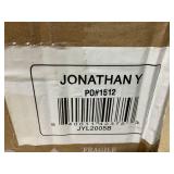 JONATHAN Y JYL2005B Collins 29" Glass LED Table Lamp Modern Contemporary Bedside Desk Nightstand for Bedroom Living Room Office College Bookcase LED Bulb Included, Oil Rubbed Bronze/Clear