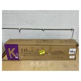 VIPSHOW 10 Inch King Size Bed Frame, 3500Lbs Heavy Duty Metal Platform with Round Corner Legs Mattress Slide Stopper, Steel Slat Support No Box Spring Needed, Noise Free, Non-Slip, Easy Assembly (Miss