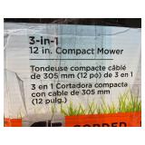 BLACK+DECKER 3-in-1 Corded Lawn Mower, String Trimmer & Edger, 12-Inch (BESTA512) (USED)