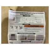 No Brand 54 W Retractable Baby/Dog Gate for Stairs and Doorways Indoor Outdoor Use