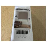SHADEMOON Cordless Blackout Window Roller Shades, Pull Down Spring System Indoor Blinds, Room Darkening Waterproof UV Blocking Thermal Insulated Fabric for Home Office (White, Width 30", Height 72")