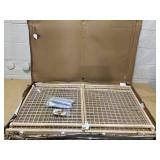 Midwest 44" High Wood Gate, Wire Mesh, Expands 29"-50" Wide