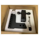 Adjustable Trailer Hitch Hitch for 2.5 Inch Receiver, 6 Inch Drop/Rise Trailer Hitch with 2 Inch and 2-5/16 Inch Trailer Balls, 18,500 GTW with