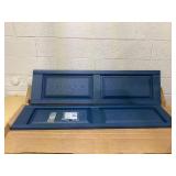 Ekena Millwork 14-3/4 in. x 55 in. Lifetime Vinyl Standard 2 Equal Raised Panel Shutters Pair Classic Blue