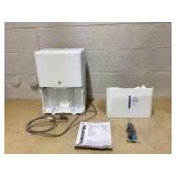GE 35 pt. Dehumidifier with Smart Dry for Bedroom, Basement or Very Damp Rooms up to 3000 sq. ft. in White, ENERGY STAR (SLIGHTLY USED)