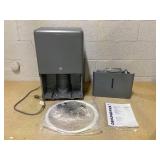 GE 50-Pint Dehumidifier with Built-in Pump for Basement, Garage or Wet Rooms up to 4500 sq. ft. in Grey