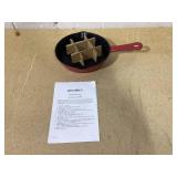 Kitchen HQ Cast Iron Ceramic Skillet 12.89"(L)x8.66"(W)x1.77"(H)
