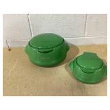 Kitchen HQ Large & Small Thermal Microwaveable Insulated Bowls w/Lids