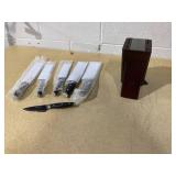 Kitchen HQ 7-piece Wavy Edge Nonstick Knife Block Set