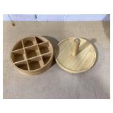 Improvements Two-Tier Bamboo Turntable (Damaged)