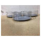 Improvements 3-piece Clear High Wall Turntables
