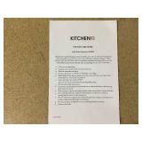 Kitchen HQ Cast Iron Ceramic Skillet 12.89"(L)x8.66"(W)x1.77"(H)