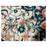 Sarag 4x6 Washable Area Rug for Bedroom Living Room Non-Slip Rug Carpet Vintage Home Decor (Minor Transit Damage)