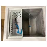 Vissani 4.9 cu. ft. Manual Defrost Chest Freezer with LED Light Type in White Garage Ready USED ( Minor Transit Damage)