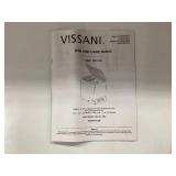 Vissani 4.9 cu. ft. Manual Defrost Chest Freezer with LED Light Type in White Garage Ready USED ( Minor Transit Damage)