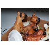 Horse and Dog Figurines Horse and Dog Figurines