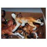 Horse and Dog Figurines Horse and Dog Figurines