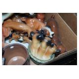 Horse and Dog Figurines Horse and Dog Figurines