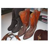 Cowboy Boots, Hat, Belts - Horseshoes Cowboy Boots, Hat, Belts - Horseshoes