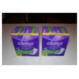 2 Packs of Always Liners 2 Packs of Always Liners