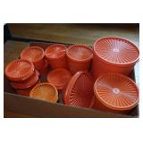 Vintage Orange Tupperware Set Vintage Orange Tupperware Set