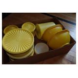 Vintage Yellow Tupperware Set Vintage Yellow Tupperware Set