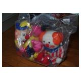 Plush Clowns and Troll Doll Plush Clowns and Troll Doll