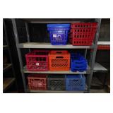 Assorted Plastic Crates and Baskets Assorted Plastic Crates and Baskets