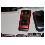 Assorted Vintage Cell Phones and Chargers Assorted Vintage Cell Phones and Chargers