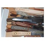 Assorted Knives and Sharpener Assorted Knives and Sharpener