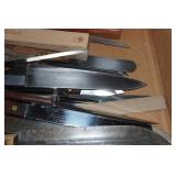 Assorted Knives and Sharpener Assorted Knives and Sharpener