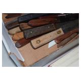 Assorted Knives and Sharpener Assorted Knives and Sharpener