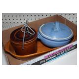 Stoneware Containers and Tray Stoneware Containers and Tray