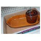 Stoneware Containers and Tray Stoneware Containers and Tray