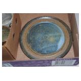 Stoneware Plate with Cover and Drinkware Stoneware Plate with Cover and Drinkware