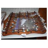 Collector Spoons with Wood Rack Collector Spoons with Wood Rack