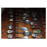Collector Spoons with Wood Rack Collector Spoons with Wood Rack